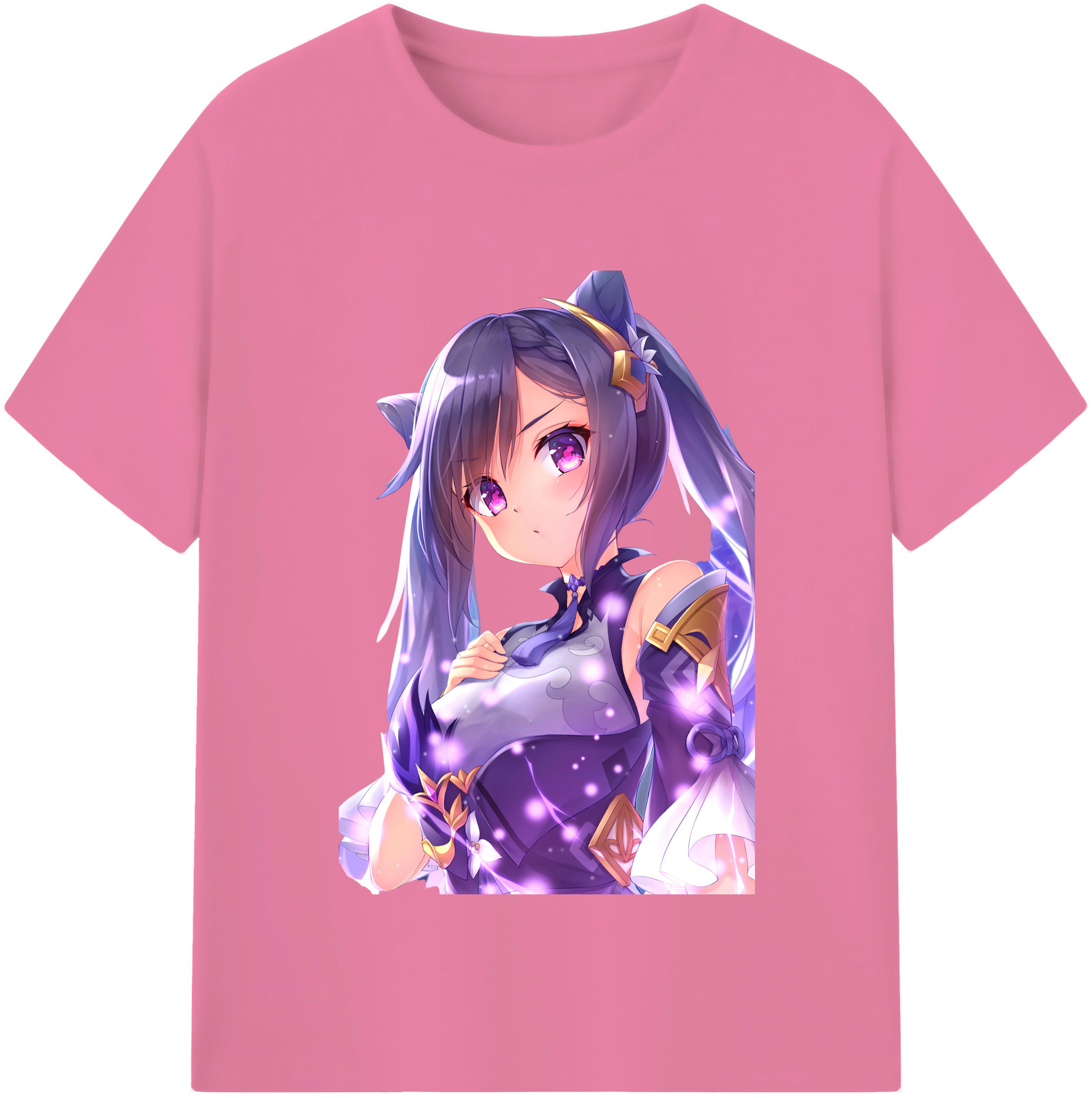 げんし神 刻晴 こくせい genshin Kokusei 綿100％半袖Tシャツ（フロントプリント）